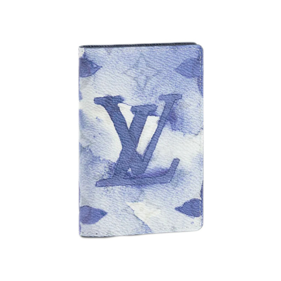 Louis Vuitton Other - Louis Vuitton Watercolor Blue White Monogram Logo Pocket Organizer Card Wallet